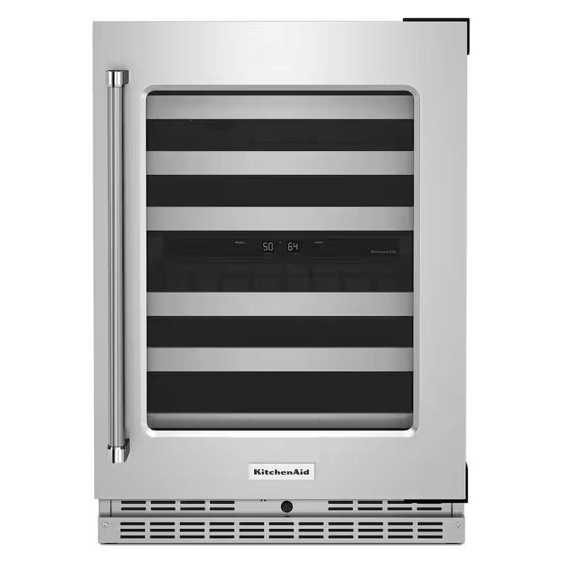 46-Bottle Built-In Undercounter Wine Cooler in Stainless Steel Y8176