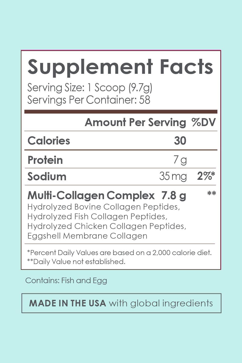 Multi-Collagen Peptide Powder Chocolate Cake Flavor, 58 Servings I7326
