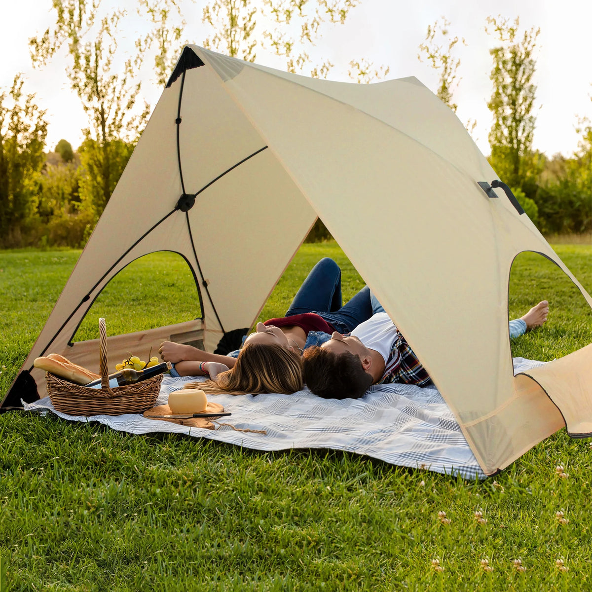 2-3 Person Beach Tent with UV Protection T40217