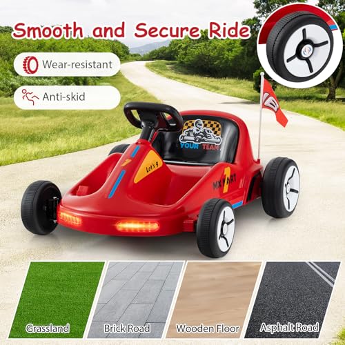 12V Battery Powered Kids Electric Go Kart with Remote Control F47686