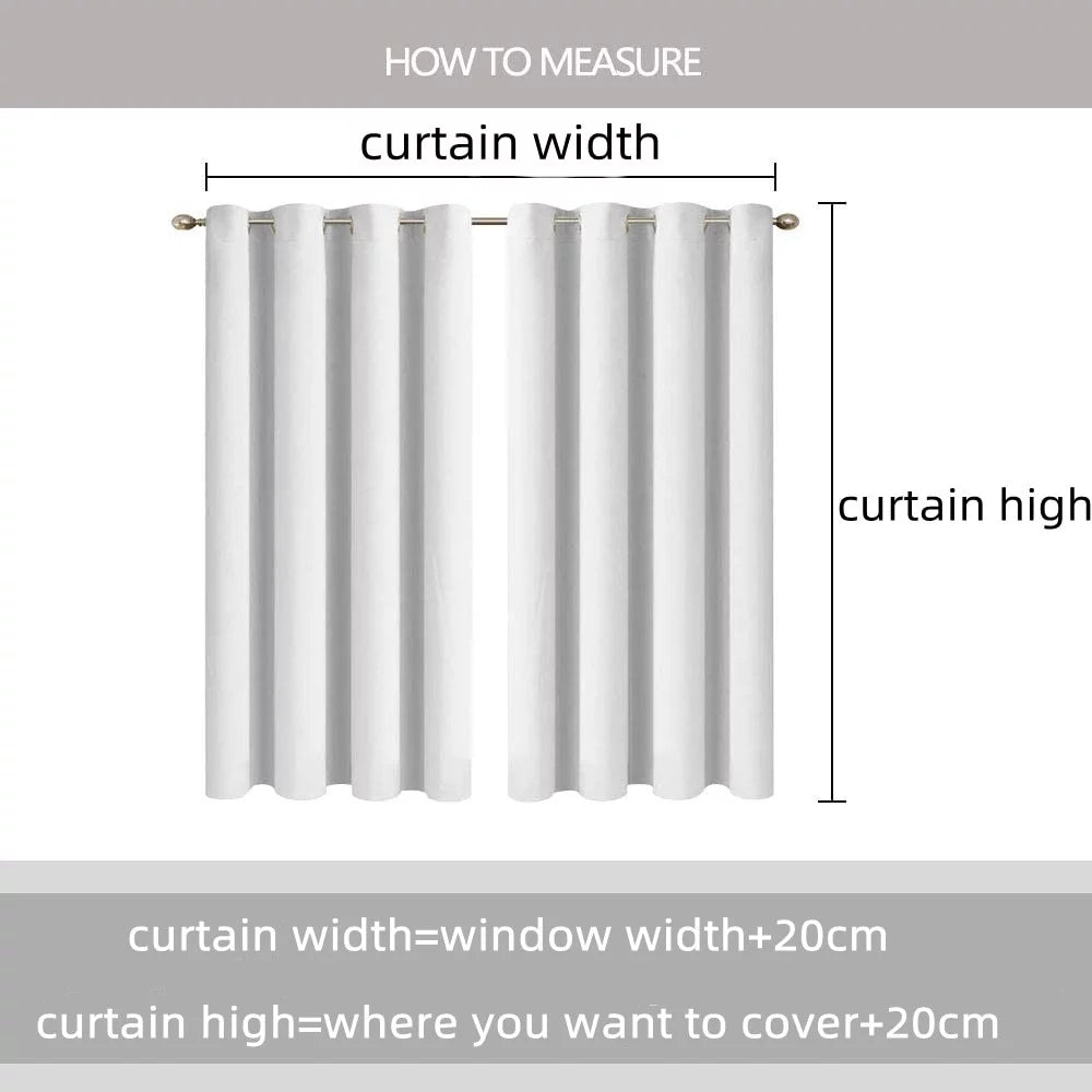 3D Wolf Printing Blackout Curtain W40281
