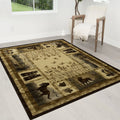 Multicolor Geometric Cabin Area Rug X705389