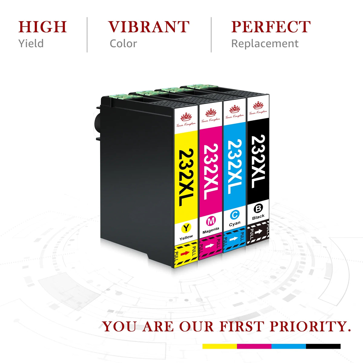 232XL Ink Cartridge 8 Pack Black Cyan Magenta Yellow W265