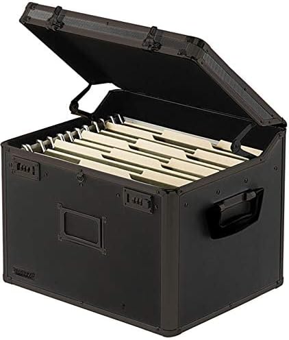 Locking File Storage Chest, Tactical Black, Pack of 2 J47809