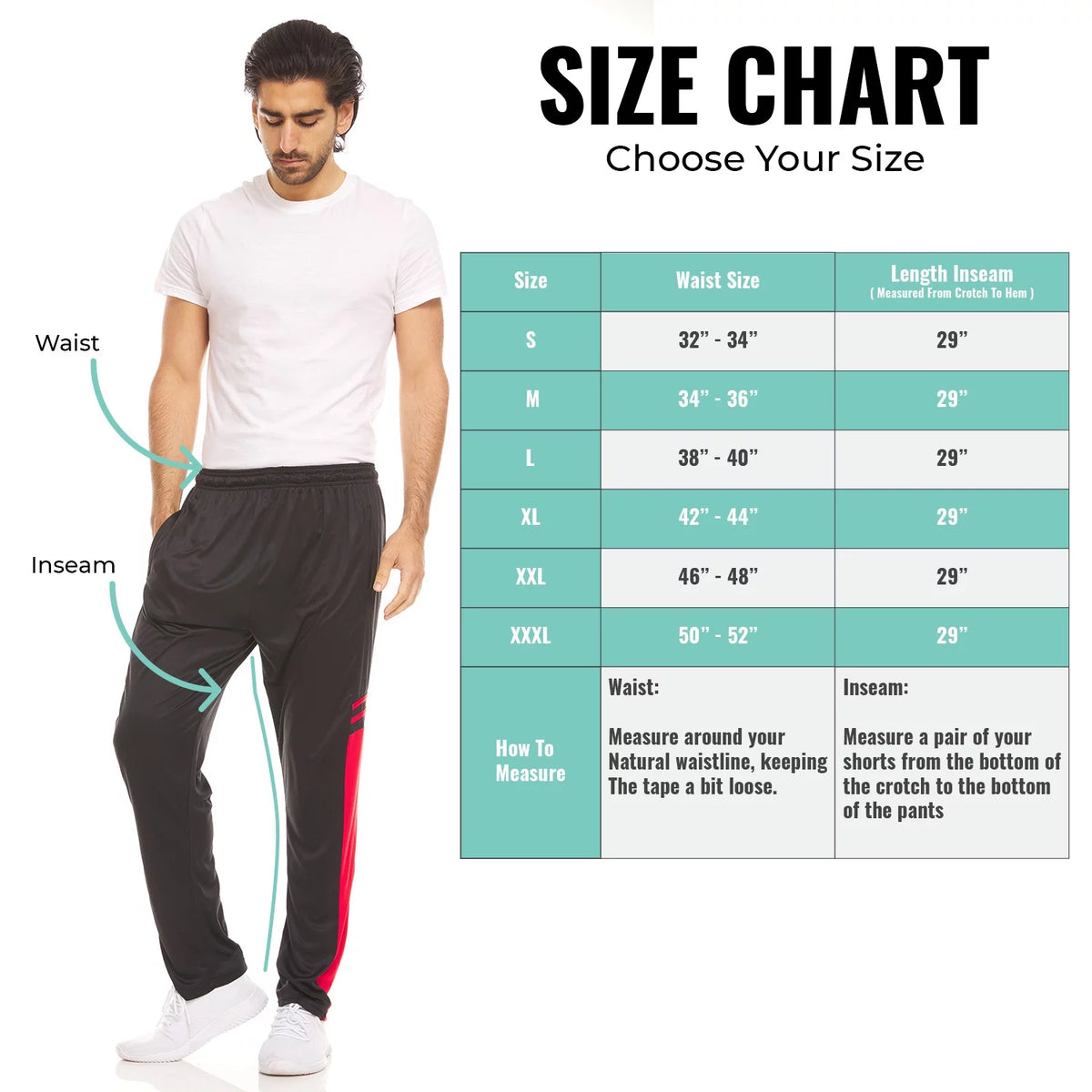 3 Pack Dri-Fit Spandex-Poly Blend Pants M5901