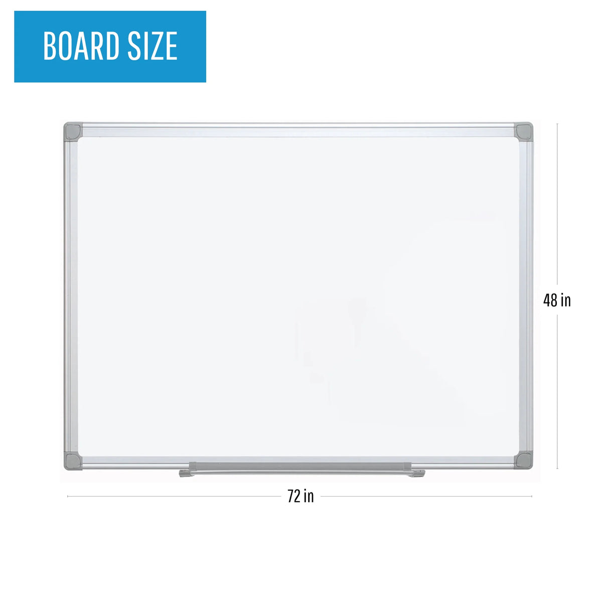 48" X 72" Aluminum Frame Porcelain Dry-Erase Board N6821
