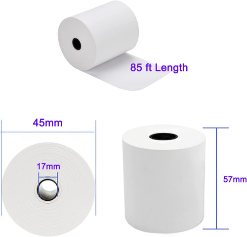 2 1/4inch 85ft Thermal Receipt Paper 50 Rolls Q2641