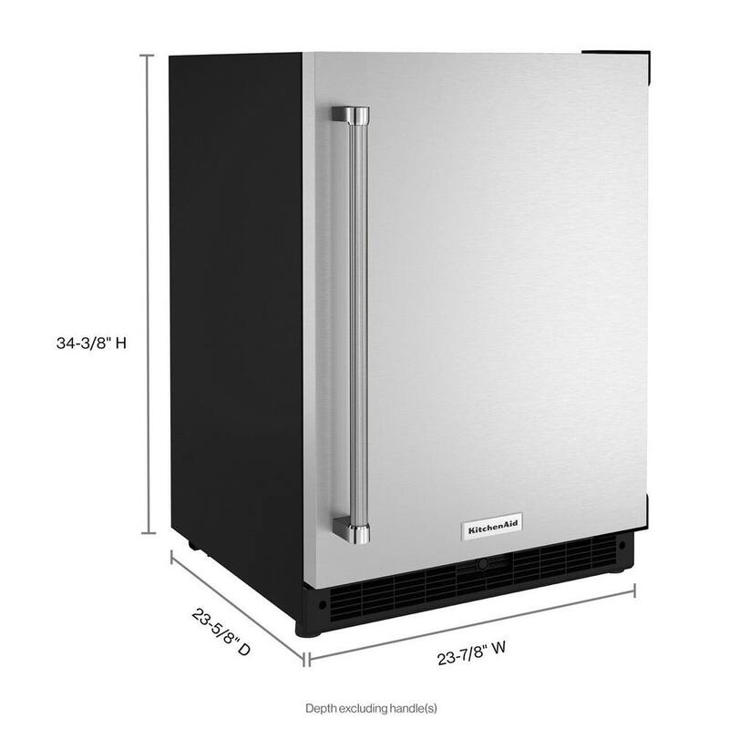5.0 cu. ft. Mini Fridge Black Stainless Door W680