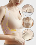 Front Closure Cross-Back Wireless Bra P79672