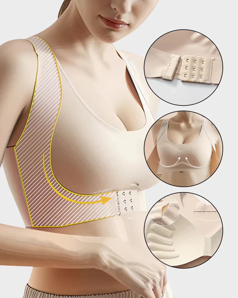 Front Closure Cross-Back Wireless Bra P79672