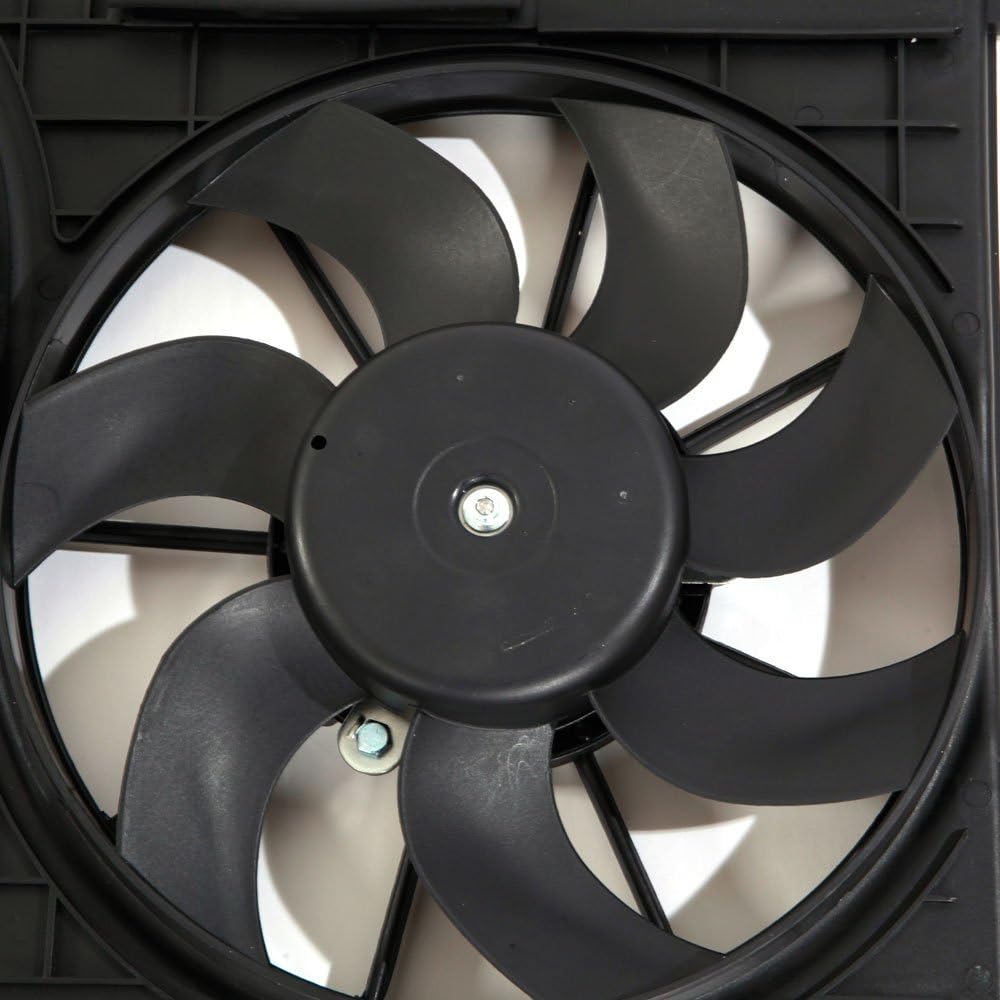 Cooling Fan Motor Assembly Compatible with 2006-2014 Audi A3 Quattro TT Quattro Beetle CC Eos Goif GTI Jetta Passat 2.0L Q21497