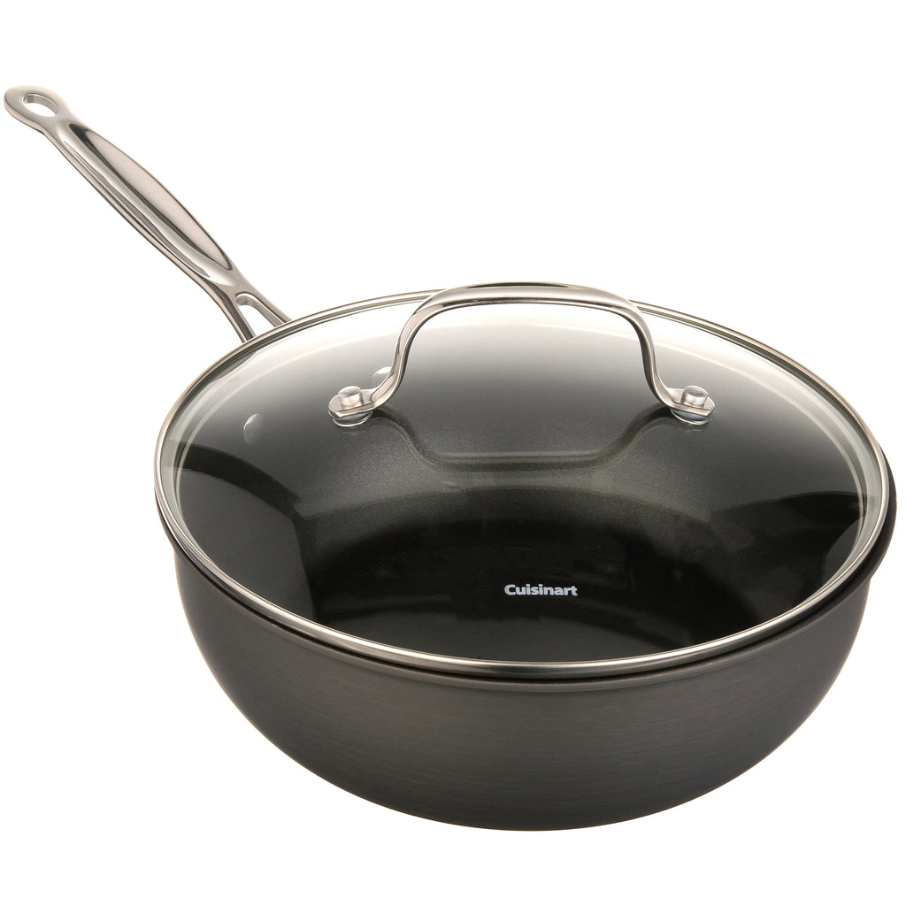 Non-Stick Hard Anodized 3 Qt. Chef'S Pan with Cover C828