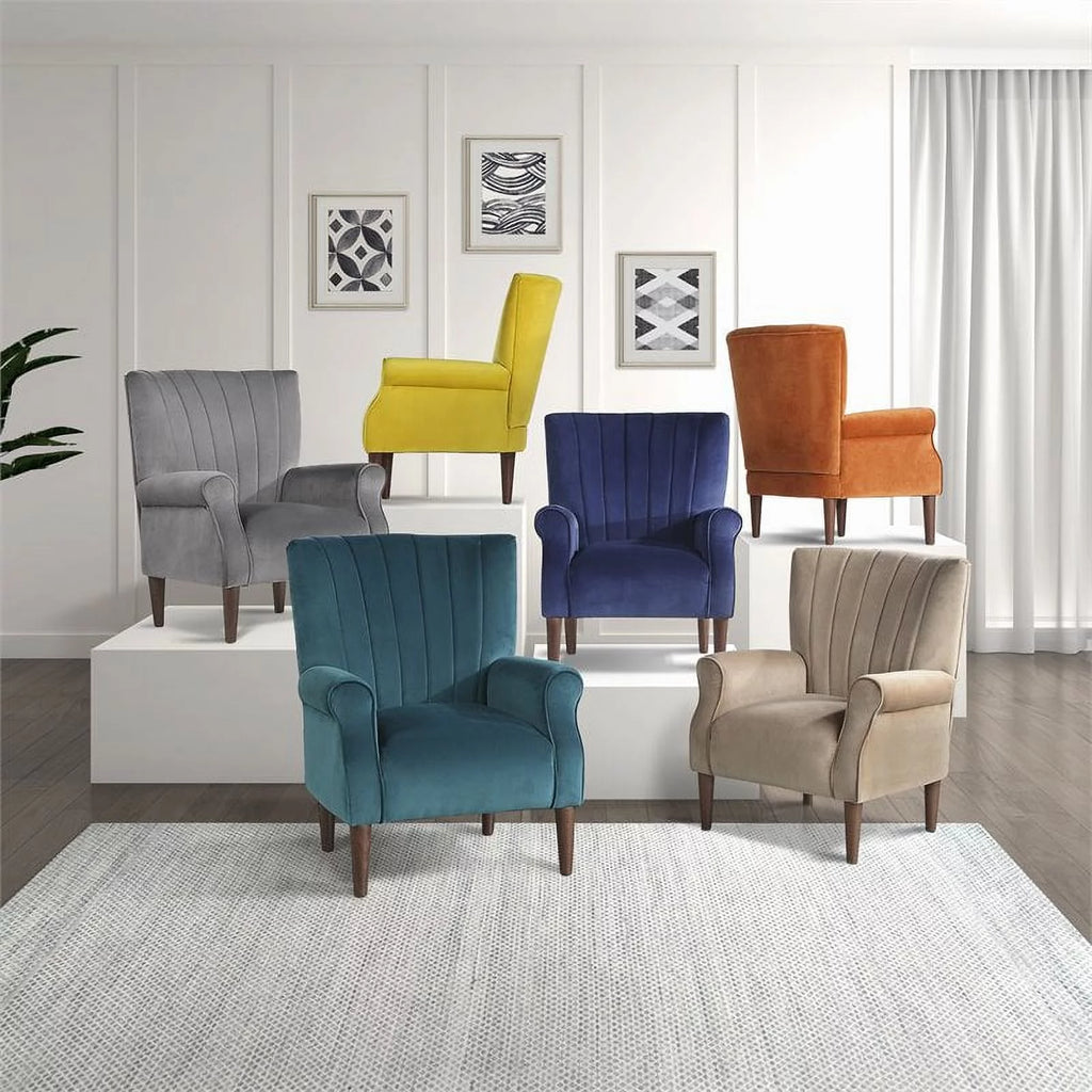 Teal Velvet Accent Chair T357400