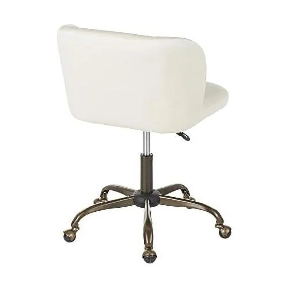 Cream Velvet Task Chair E452