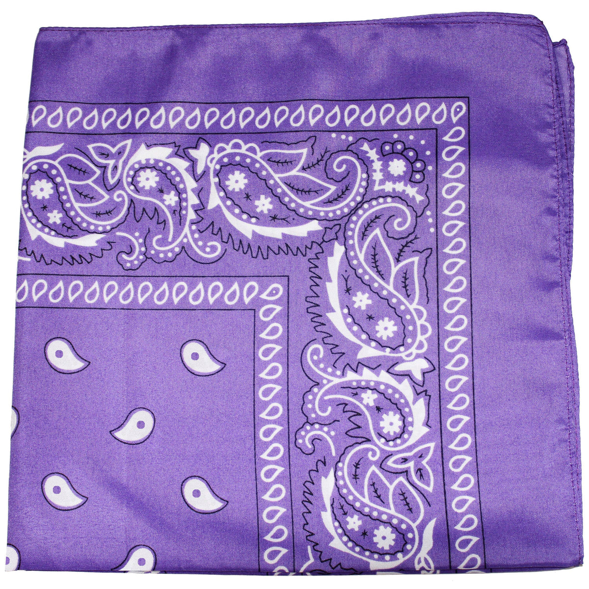 96 Pack 100% Polyester Paisley Bandanas N6495
