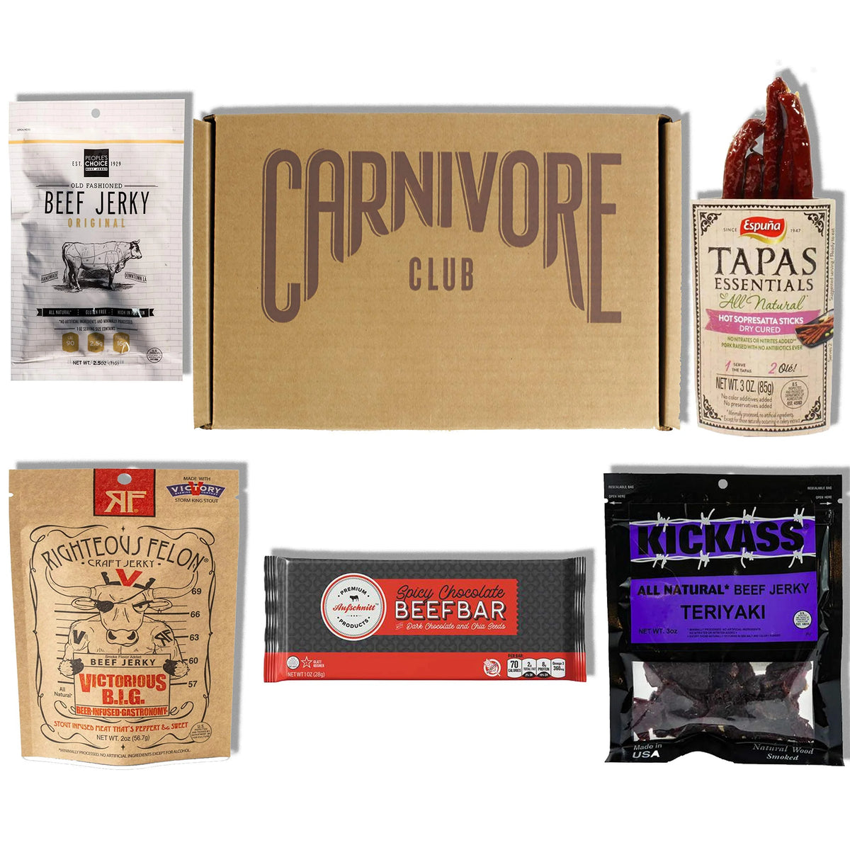 Beef Jerky and Meat Sticks Sampler K1996