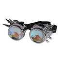 Steampunk Kaleidoscope Glasses Silver Z5691
