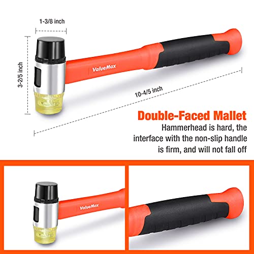Laminate Wood Flooring Installation Kit with Tapping Block, Pull Bar, Mallet, Kneepads, 30-Piece Spacers F17919