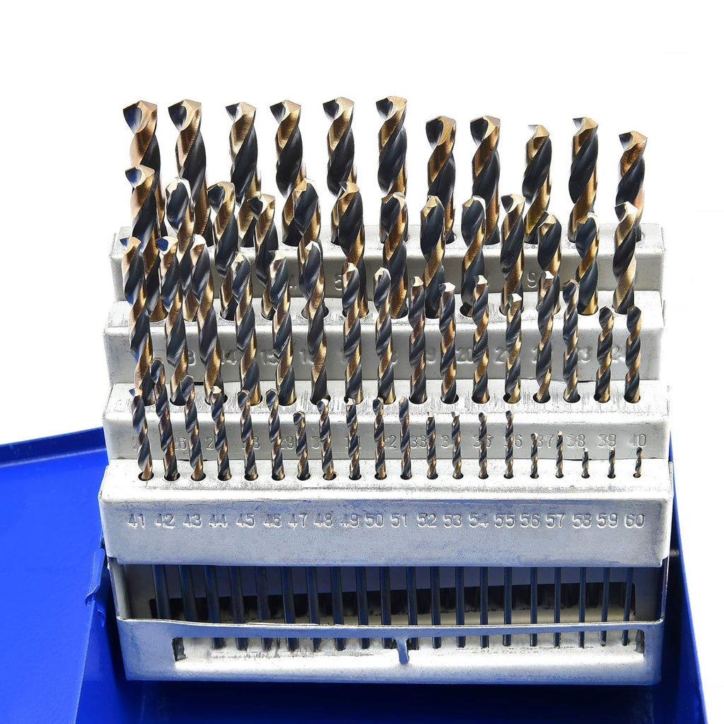 60 Piece High Speed Steel Twist Drill Bit Set R92824