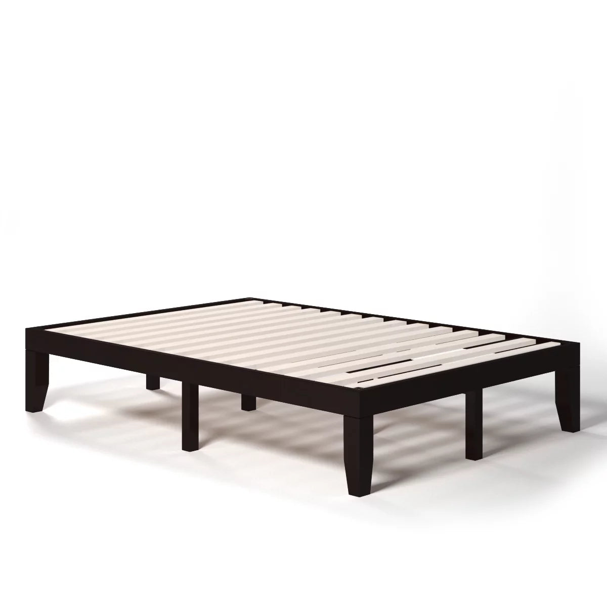 Full Size Wooden Bed Frame with Wood Slats C464