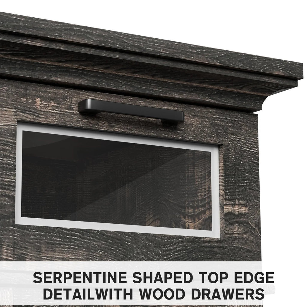 Dark Oak Fireplace TV Stand H5203