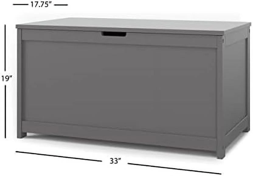 32” Wood Toy Box Chest with 2 Safety Hinges V6079