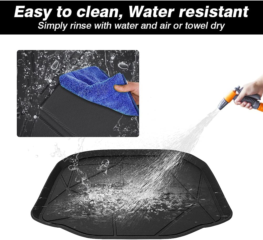Black Non-Slip Car Cargo Mat Pack of 2 L9046