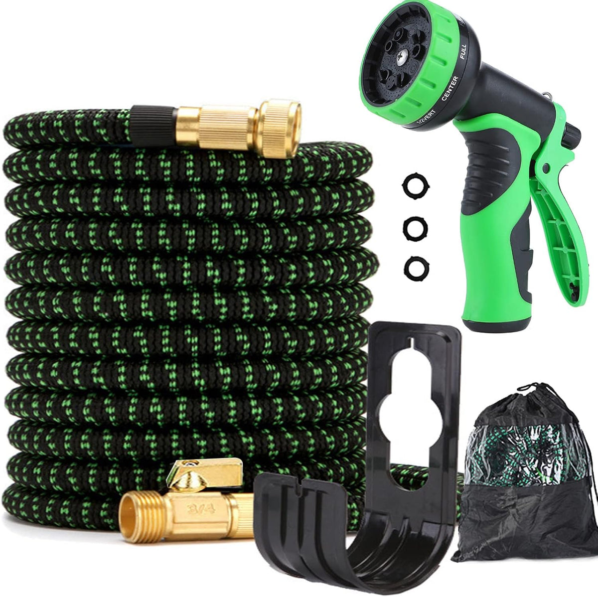 100FT Pack of 2 Expandable Garden Hose with Spray Nozzle R512