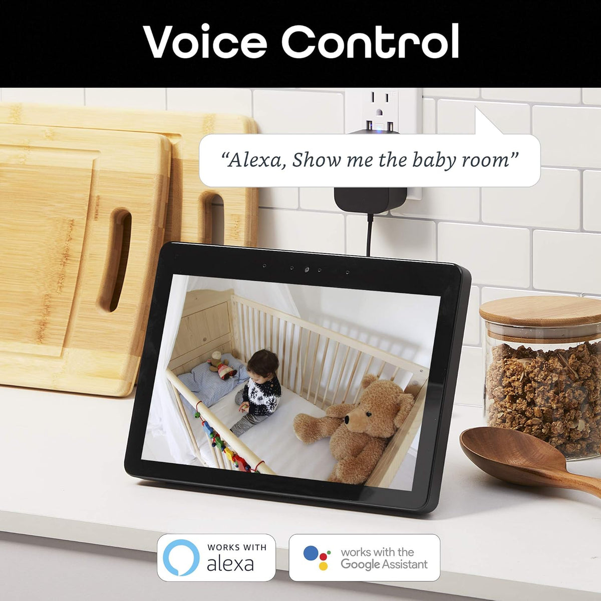2 Pack 1080p HD Indoor Smart Security Camera with 2-Way Talk and Motion Detection Y283851