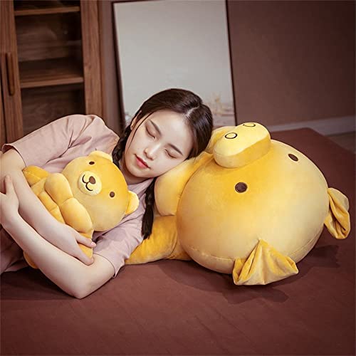 Cartoon Muscle Bear Plush Teddy Bear Large Doll, 27.5 inch T473