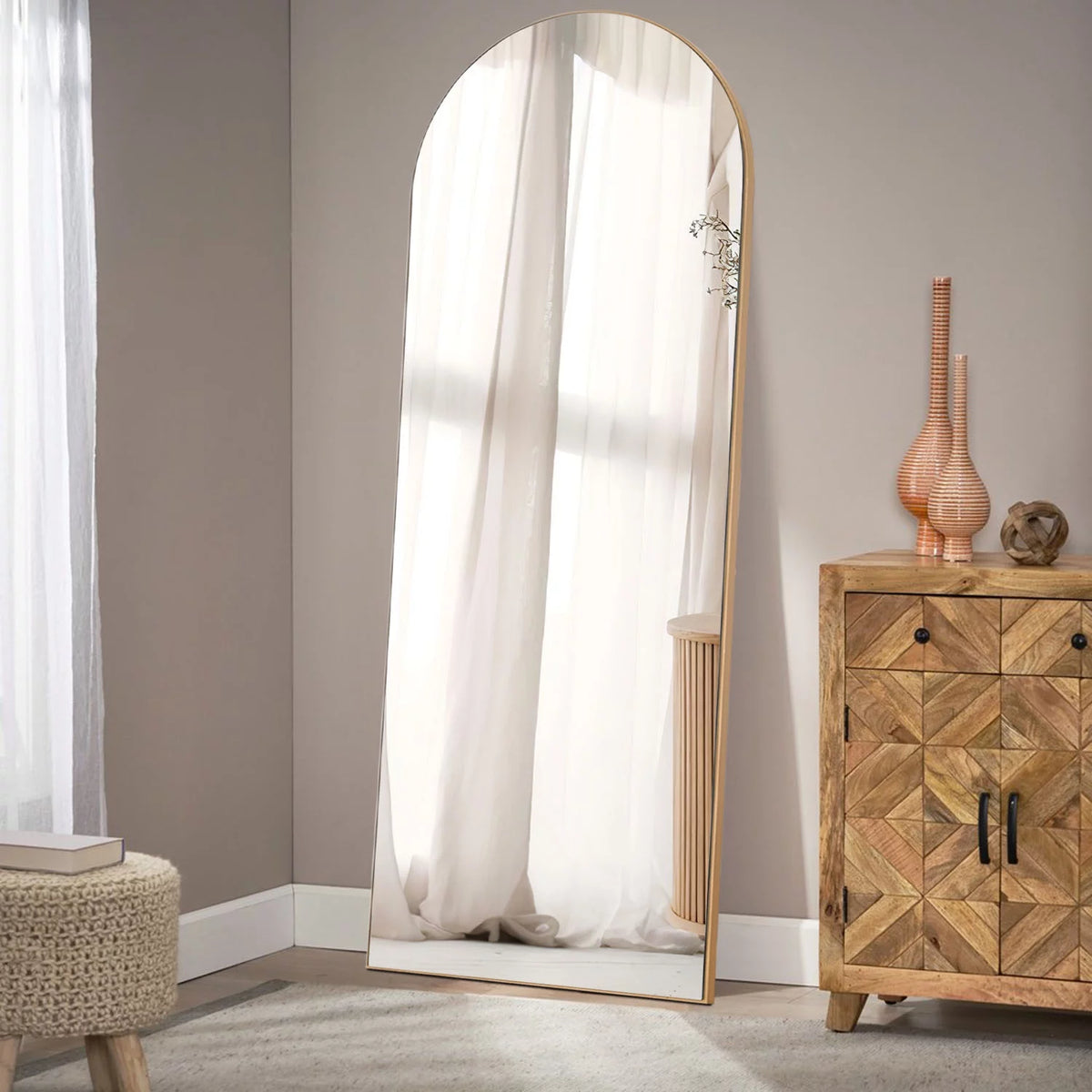 Arch Mirror Full Length Mirror 64"x 21" H25433