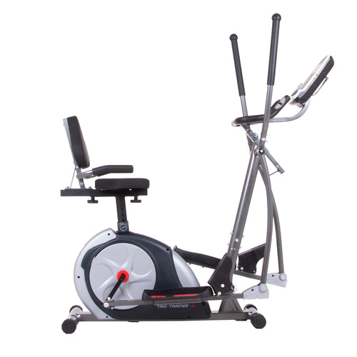 3-in-1 Elliptical and Exercise Bike with Heart Rate Monitor G877