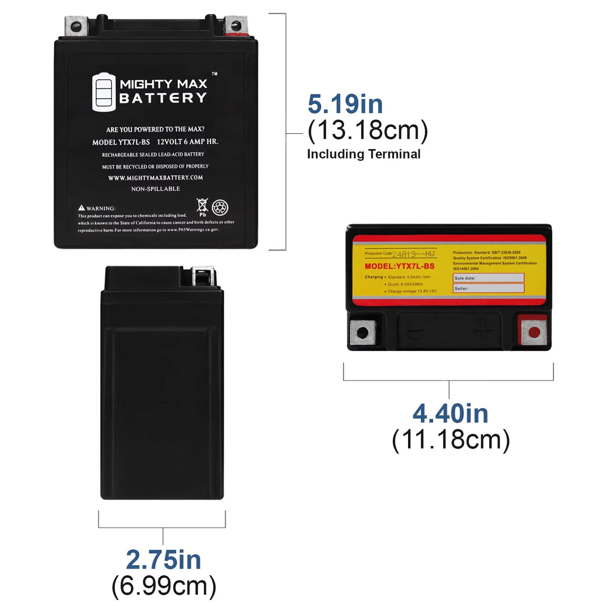 Battery for Motorcycle ATV F626665