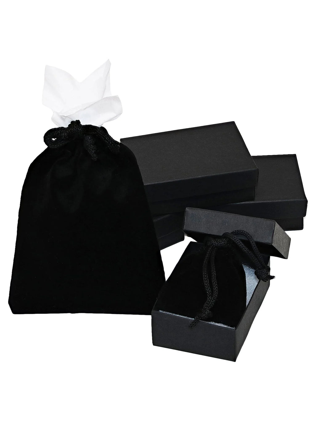 Black Diamond Stainless Steel Square Stud Earrings Z243977