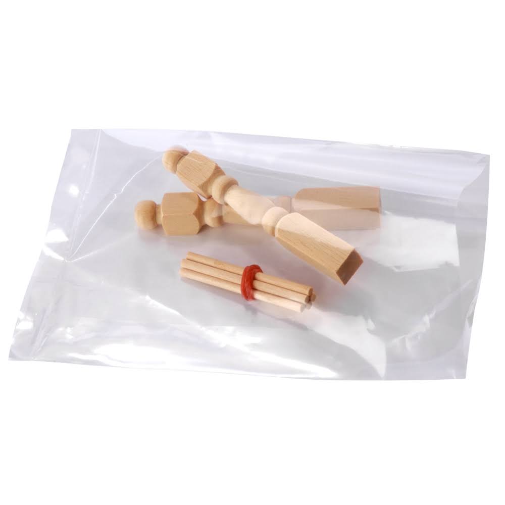 Clear Flat Poly Bags 6W x 16H 3 Mil Case of 1000 X31681