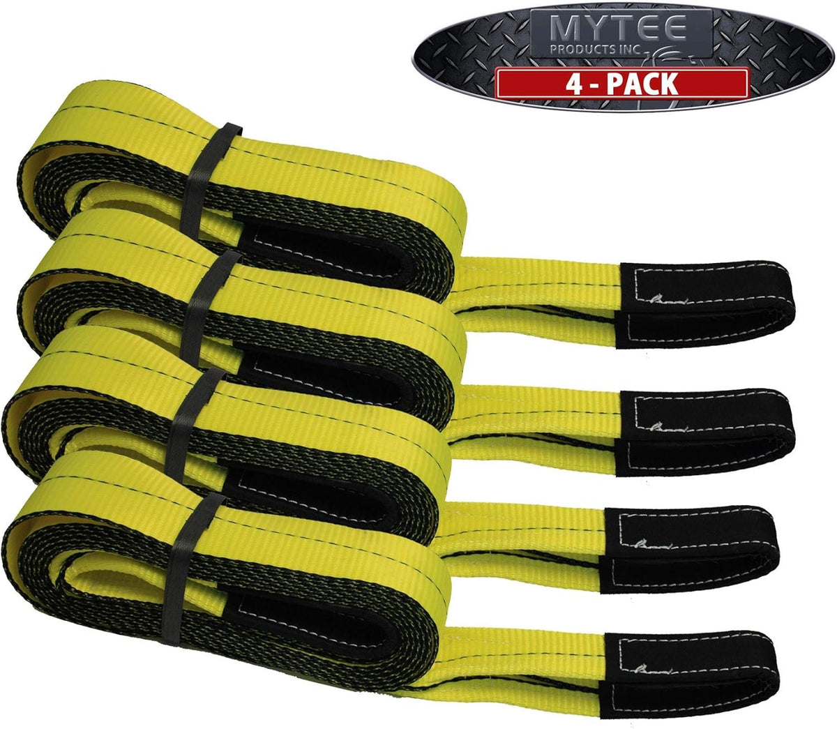 2 Pack 3" x 20' Recovery Tow Strap Heavy Duty 24,000 lbs Break Strength W8588