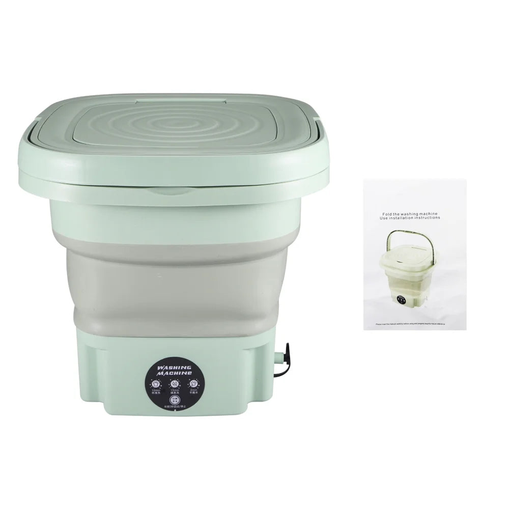 Green 8L Portable Folding Washer E330