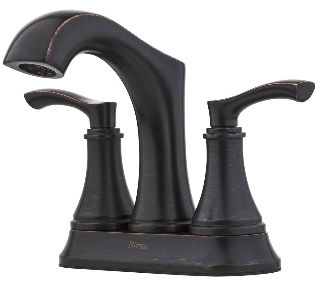 Tuscan Bronze 2-Handle 4-in Centerset Bathroom Sink Faucet with Drain D809