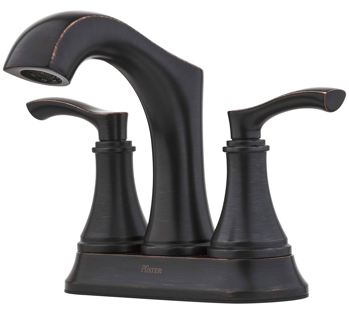 Tuscan Bronze 2-Handle 4-in Centerset Bathroom Sink Faucet with Drain D809