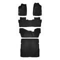 Black 3 Row Floor Mats and Cargo Liner for Honda Pilot C4805
