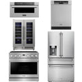 36 Gas Range, Refrigerator, Dishwasher, Microwave and Wine Cooler N45022
