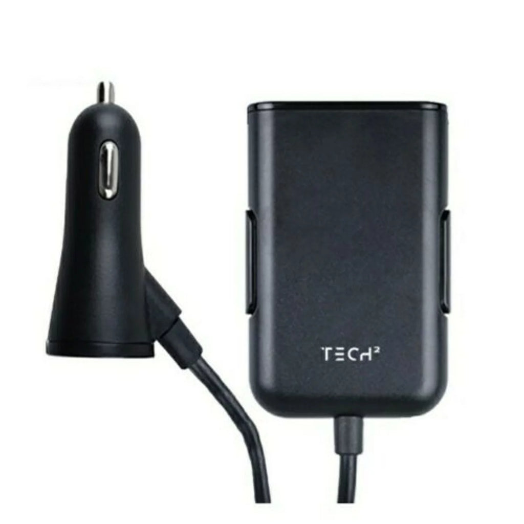 Backseat Car Charger, 4 USB Ports (2pk) M76513