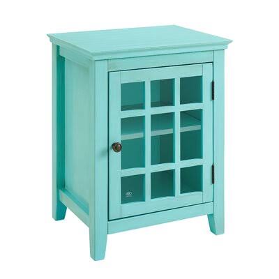 Turquoise 1 Door Accent Cabinet U81747