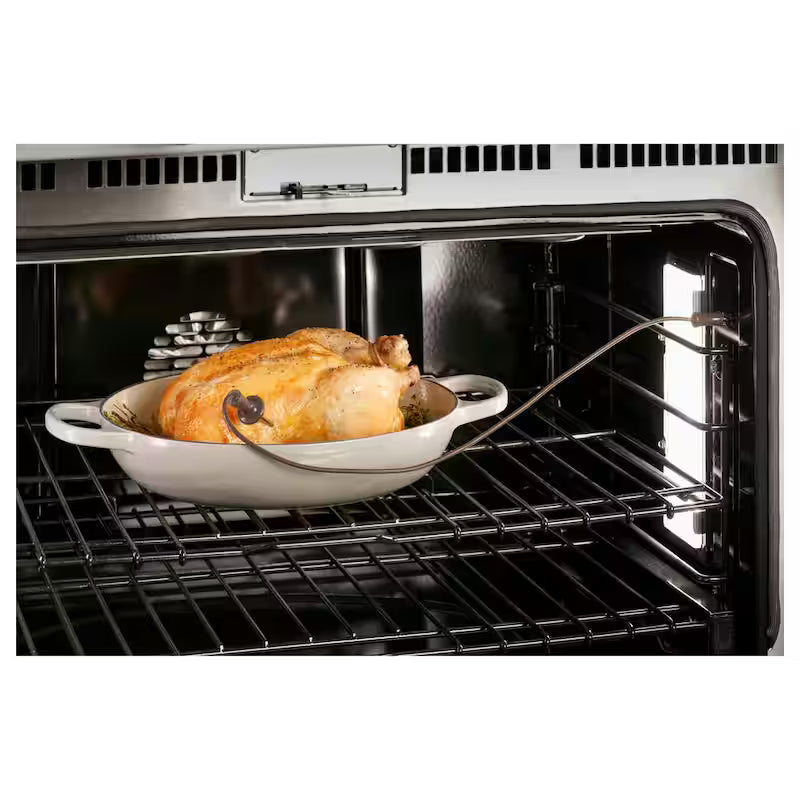 Matte White 6 Burner Dual Fuel Range C881