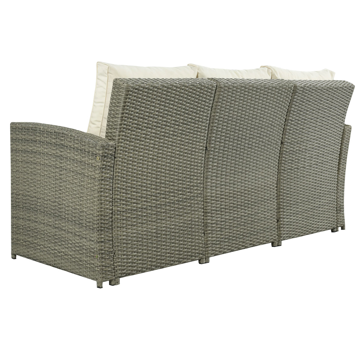 5 Piece Rattan Sectional Seating Group with Cushions and Table E7565