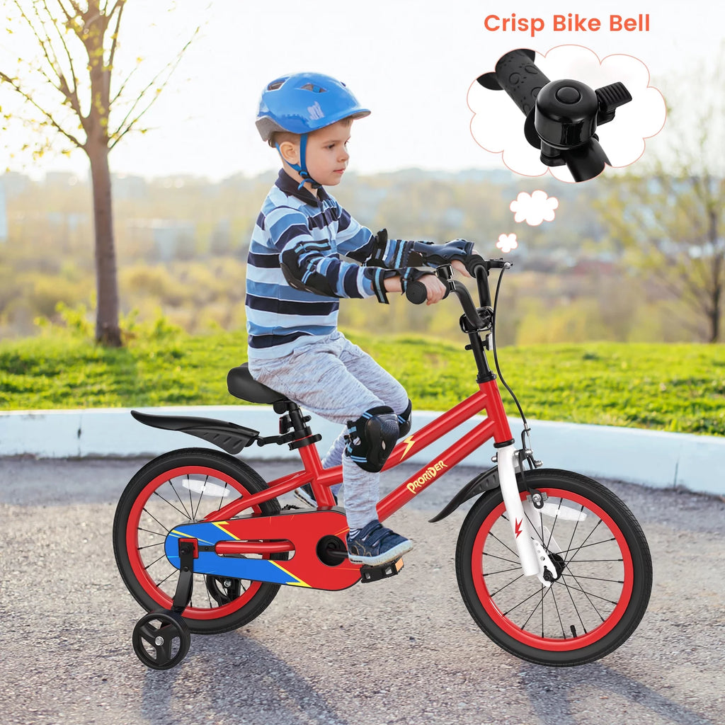 16'' Kid's Bike with Training Wheels & Basket K61555