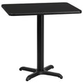 Black Rectangular Laminate Table Top/Base S1892