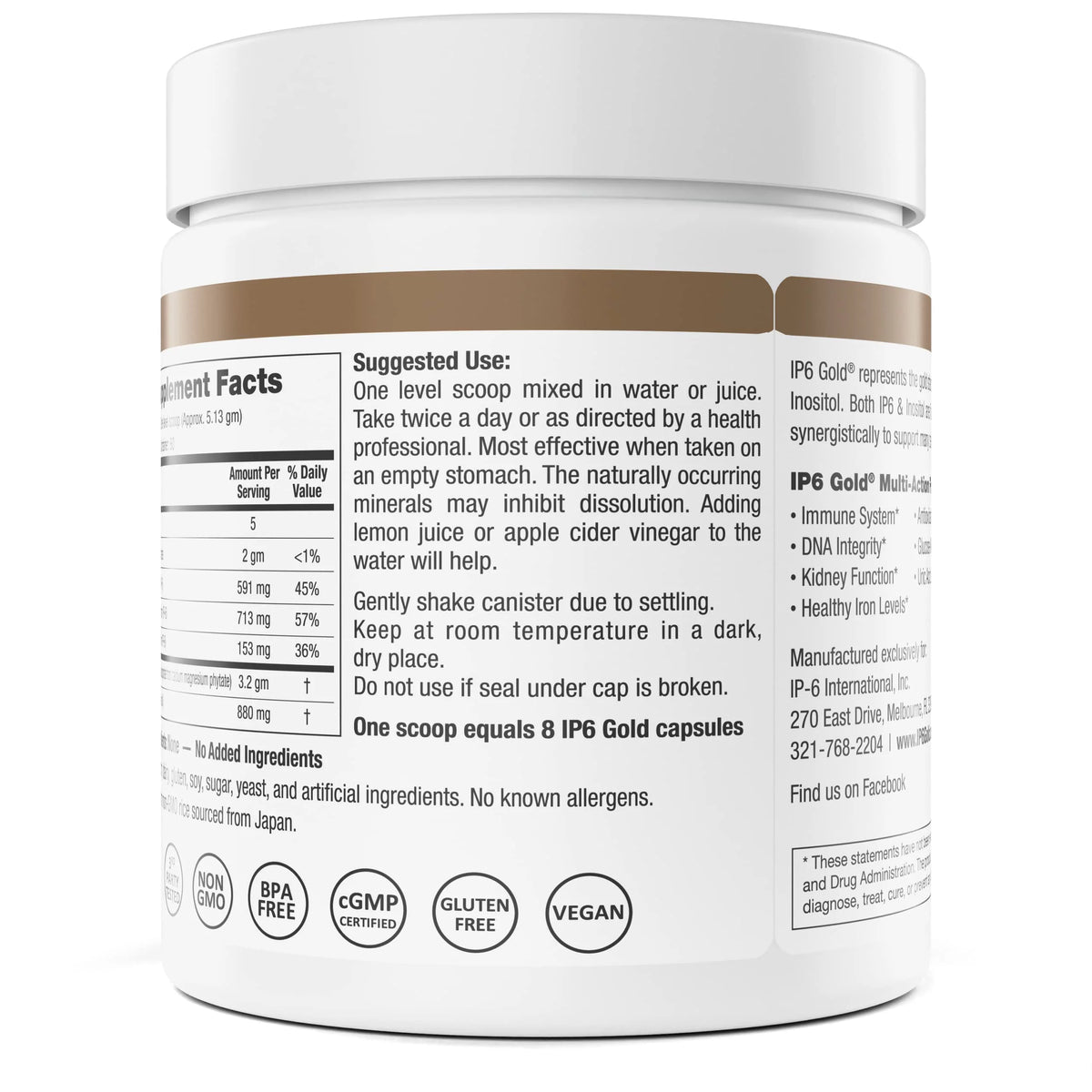 Gold Unflavored Immune Support Powder 308g Z7787