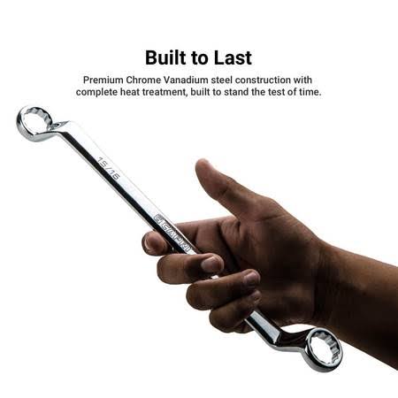 7-Piece SAE Double Box End Wrench Set with Tray P60177