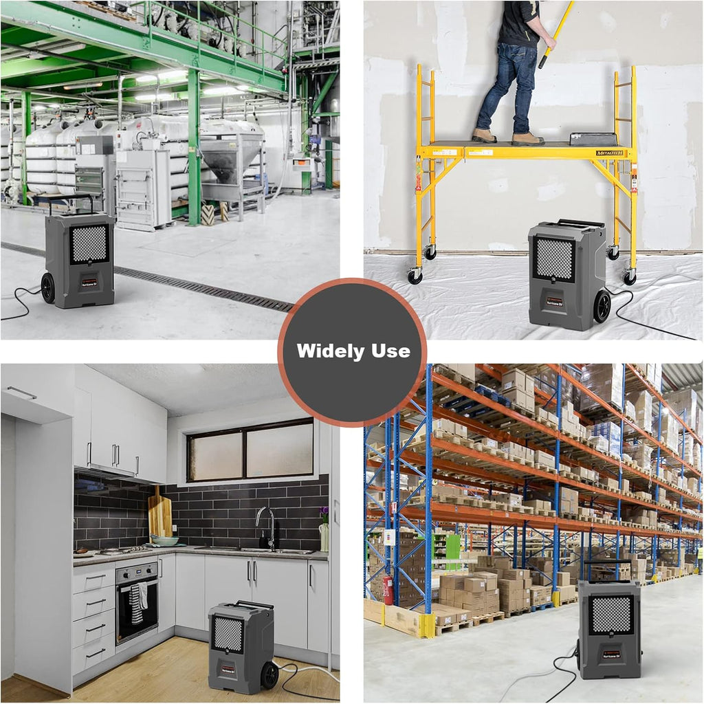 Commercial Dehumidifier with Pump and Drain Hose, 110 Pints R2699